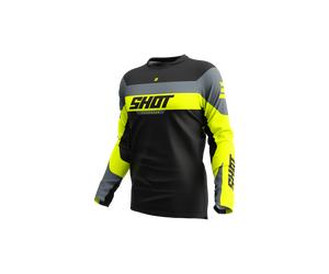 Shot Devo League MX Jersey Neon YellowS Neon Yellow