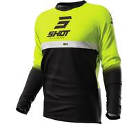 Shot Devo Reflex Motocross Jersey, black/neon yellow, size XXL