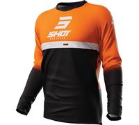 Shot Devo Reflex Motocross Jersey, black/orange, size XL