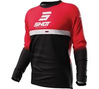 Shot Devo Reflex Motocross Jersey, black/red, size M