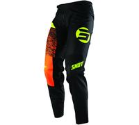 Shot Devo Roll Kids Motocross Pants, black-orange, size 10/11