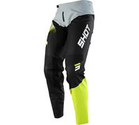 Shot Devo Versus Kids Motocross Pants, grey-yellow, size 11 - 12 12 - 14 12/14 12 years 13 years