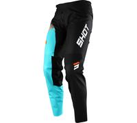 Shot Devo Versus Motocross Pants, black-turquoise, size 38 for Men