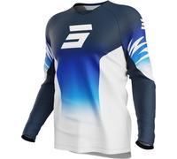 Shot Devo X-Trem Motocross Jersey, white-blue, size M for Men