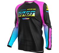 Shot Draw Block Youth Motocross Jersey, pink, size 8 - 9