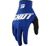 Shot Draw Burst Motocross Gloves, white-blue, size 3XL for Men