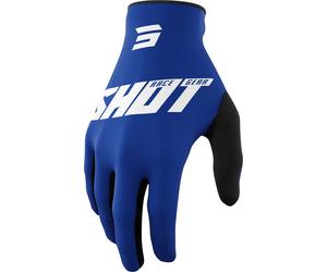 Shot Draw Burst Motocross Gloves, white-blue, size 3XL for Men