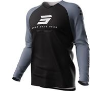 Shot Draw Escape Motocross Jersey, black/grey, size S