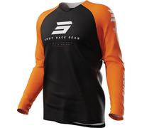 Shot Draw Escape Motocross Jersey, black/orange, size S