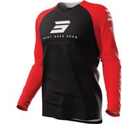 Shot Draw Escape Motocross Jersey, black/red, size XS