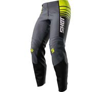 Shot Draw Kid Peak Motocross Pants, black-grey-yellow, size 36 for Kids