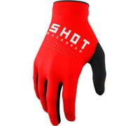 Shot Draw Motocross Gloves, red, size S M