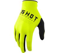 Shot Draw Motocross Gloves, yellow, size S M