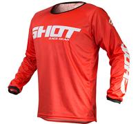 Shot Draw Motocross Jersey, red, size S for Men