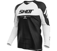 Shot Draw Private Motocross Jersey, white, size 2XL for Men