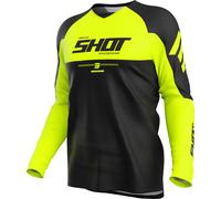 Shot Draw Private Motocross Jersey, yellow, size 2XL for Men