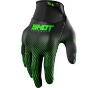 Shot Drift Rim Motocross Gloves, black-green, size 3XL for Men