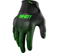 Shot Drift Rim Motocross Gloves, black-green, size 4XL for Men