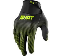 Shot Drift Rim Motocross Gloves, black/neon, size 11