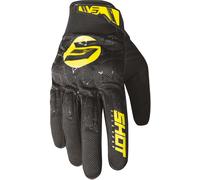 Shot Drift Spider Motocross Gloves, black-yellow, size M L for Men