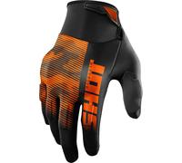 Shot Drift Tactic Motocross Gloves, black-orange, size L for Men