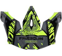 SHOT FREEGUN XP-4 NERVE helmet shield gloss gray-neon yellow