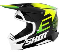 Shot Furious Apex Motocross Helmet, green-yellow, size XS for Men
