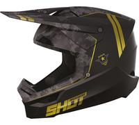 Shot Furious Army Motocross Helmet, black-gold, size XL for Men