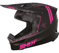 Shot Furious Army Motocross Helmet, black-pink, size 2XL for Men