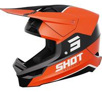 Shot Furious Bolt Motocross Helmet, black-orange, size XL for Men