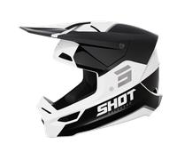 Shot Furious Bolt MX Helmet Black/WhiteL Black,White