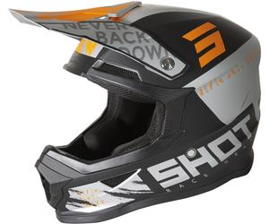 Shot Furious Draw Motocross Helmet, grey/orange, size XXL (63/64)