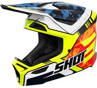 Shot Furious Flash Mips Motocross Helmet, blue-yellow, size XL for Men