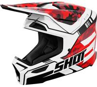 SHOT FURIOUS FLASH MX-Helm glanz rot XL