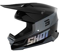 Shot Furious League Motocross Helmet, black-grey, size XL for Men