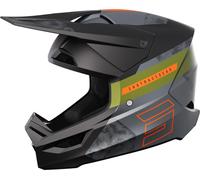 Shot Furious Patrol Motocross Helmet, black-green-orange, size XL
