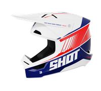 Shot Furious Peak MX Helmet Blue/redXXL Blue,red