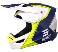 Shot Furious Reflex Motocross Helmet, white/yellow/blue, size XXL (63/64)