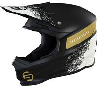 Shot Furious Roll Motocross Helmet, black-gold, size XL for Men