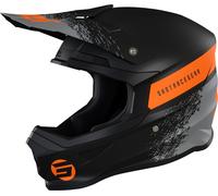 Shot Furious Roll Motocross Helmet, black-orange, size XL for Men