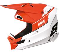 Shot Furious Scope Motocross Helmet, white-orange, size M for Men