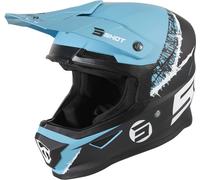 Shot Furious Storm Motocross Helmet, black-blue, size XL for Men