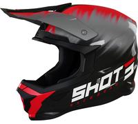 Shot Furious Versus Motocross Helmet, black-red, size 2XL for Men