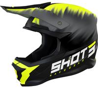 Shot Furious Versus Motocross Helmet, black-yellow, size 2XL for Men