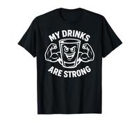 Shot Glass Character My Drinks are Strong Funny Mixologist T-Shirt