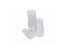 Shot Glasses 30ml Capacity Clear Drinking Glasses Durable Disposable Short Cups Plastic Tasting Glass Perfect for Home Kitchen Office Christmas Party Wedding Event Festival Cocktails Supplies (25Pack)