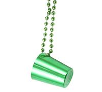Shot glasses necklace, carnival cup necklace, shot glasses on pearl necklace, multicoloured, lightweight and fashionable shot cup for weddings, barbecues, beach holidays, birthdays, boys