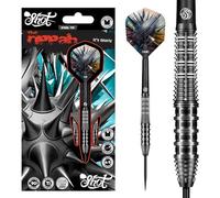 Shot! Gnarly Rippah Steel Tip Dart Set 90% Tungsten Dart Barrels Front Weighted Professional darts for bristle dartboard (22, Grams)