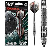 Shot! Gnarly Smasha Steel Tip Dart Set-90% Tungsten Barrels Handcrafted Professional Dart Set & Flights Made in New Zealand, Steel Tip Darts for Bristle Dartboard (23, Grams)