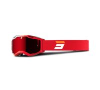 Shot Iris 2.0 Fusion Motocross Goggles, white-red for Men